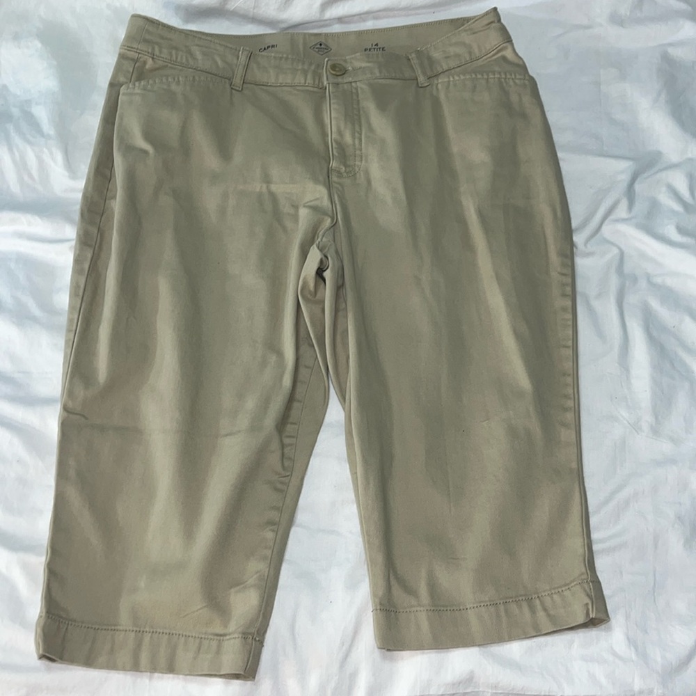 St John’s bay tan capri size 14 petite